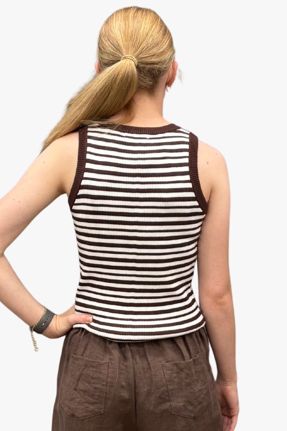 Little Lies Stripe Ria Top