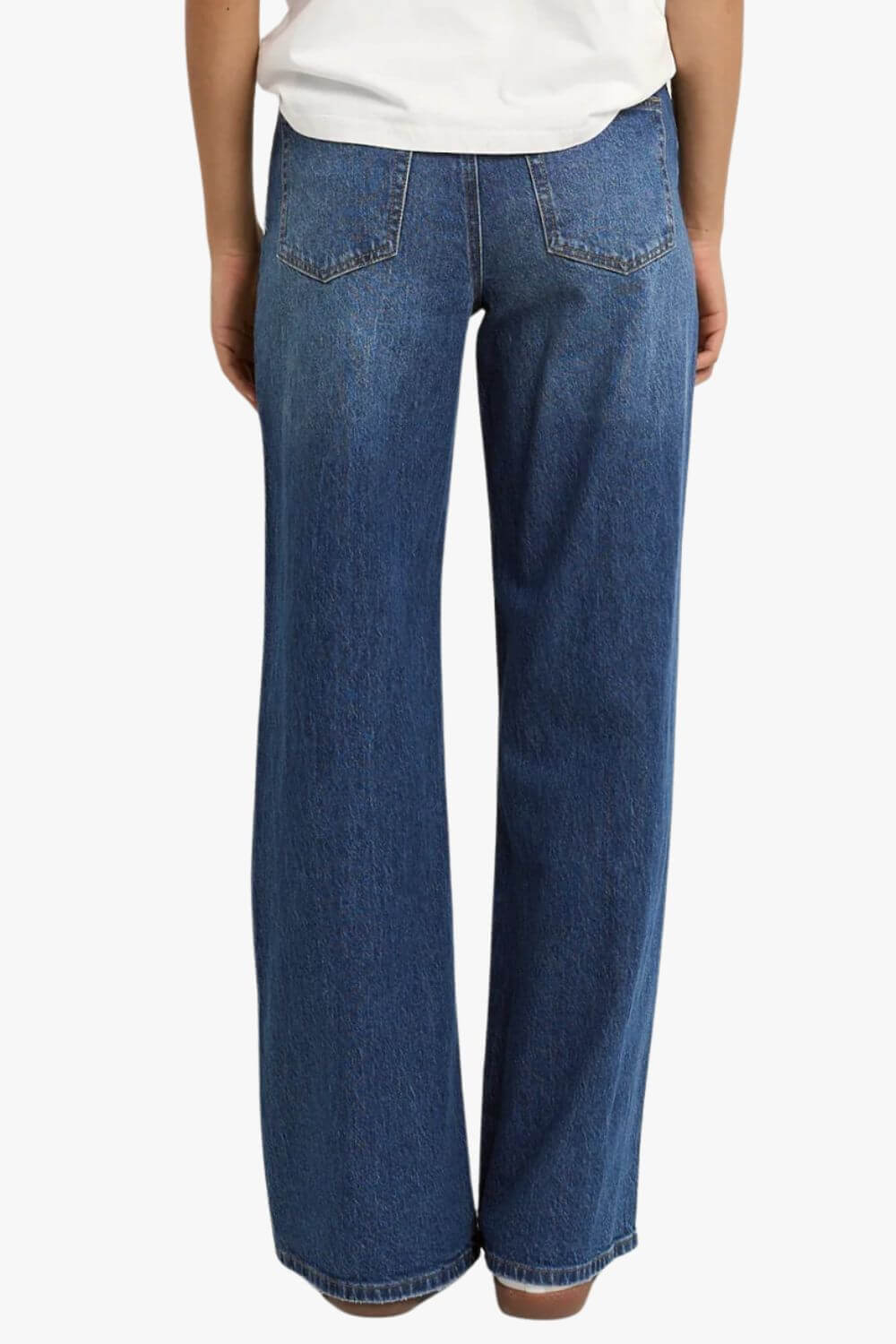 Manhattan Side Stripe Wide Leg Jean