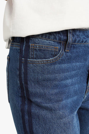 Manhattan Side Stripe Wide Leg Jean