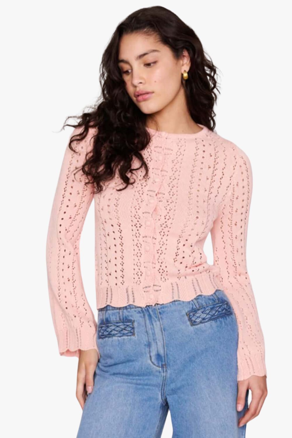 Mink Pink Sienna Pointelle Cardigan