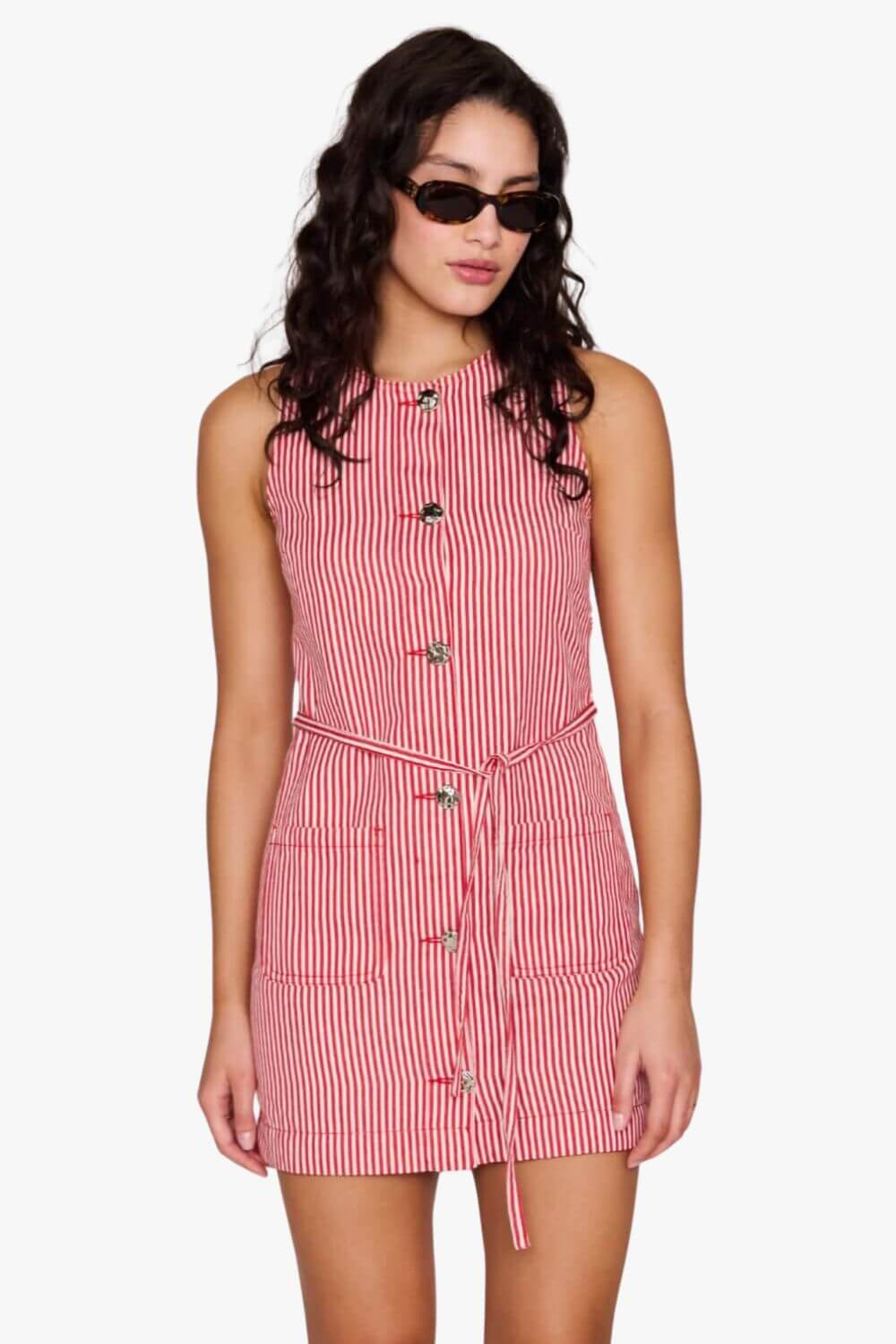 Mink Pink Freya Stripe Shift Dress