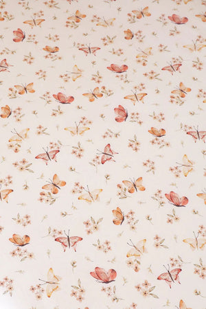 Snuggle Hunny Butterfly Organic Fitted Cot Sheet
