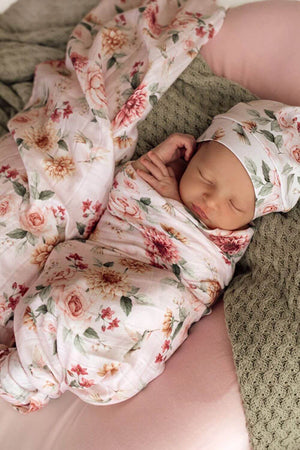Snuggle Hunny Birds & Blooms Organic Muslin Wrap