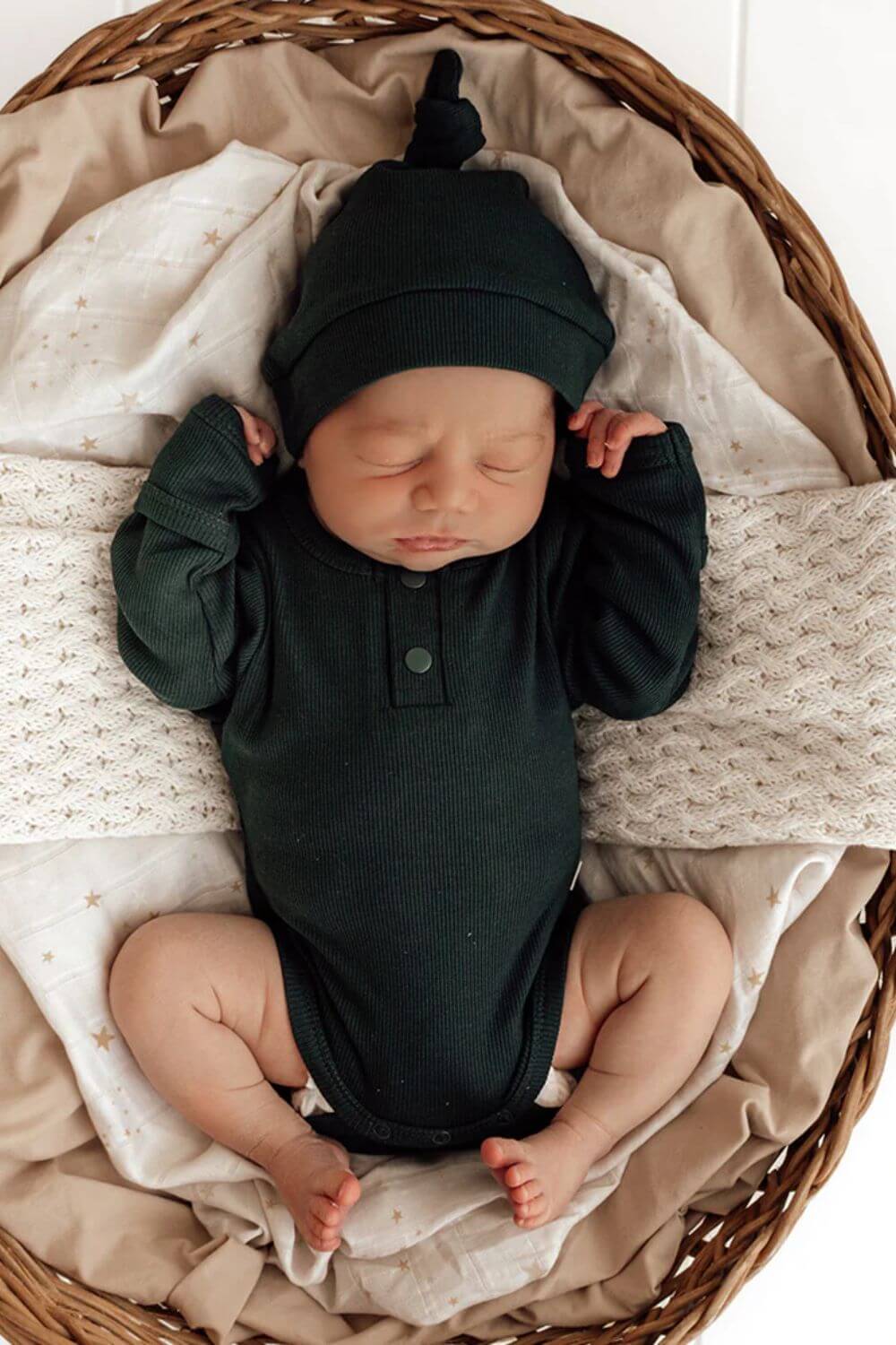 Snuggle Hunny Emerald Long Sleeve Organic Bodysuit