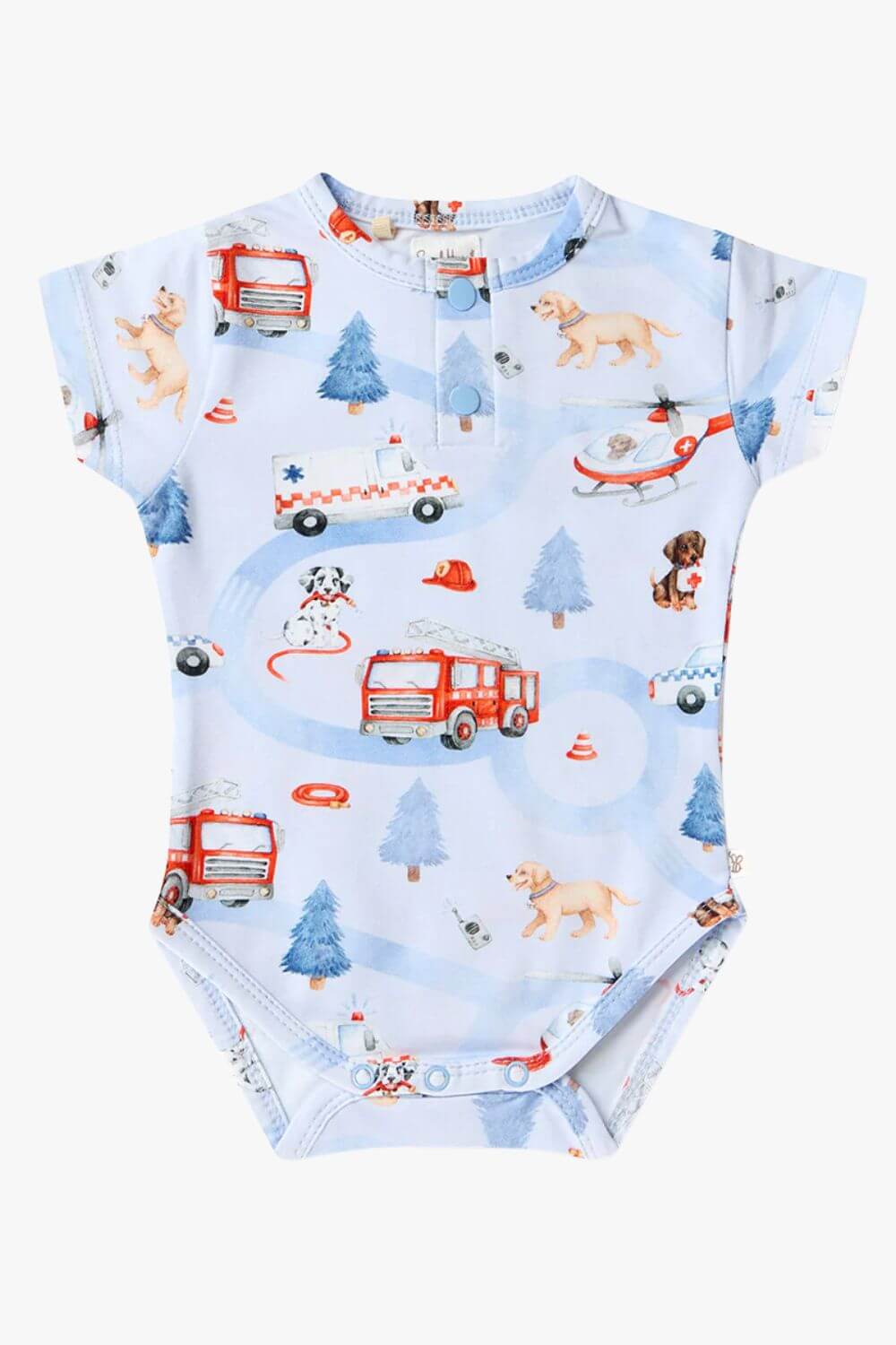 Snuggle Hunny To The Rescue Short Sleeve Organic Bodysuit
