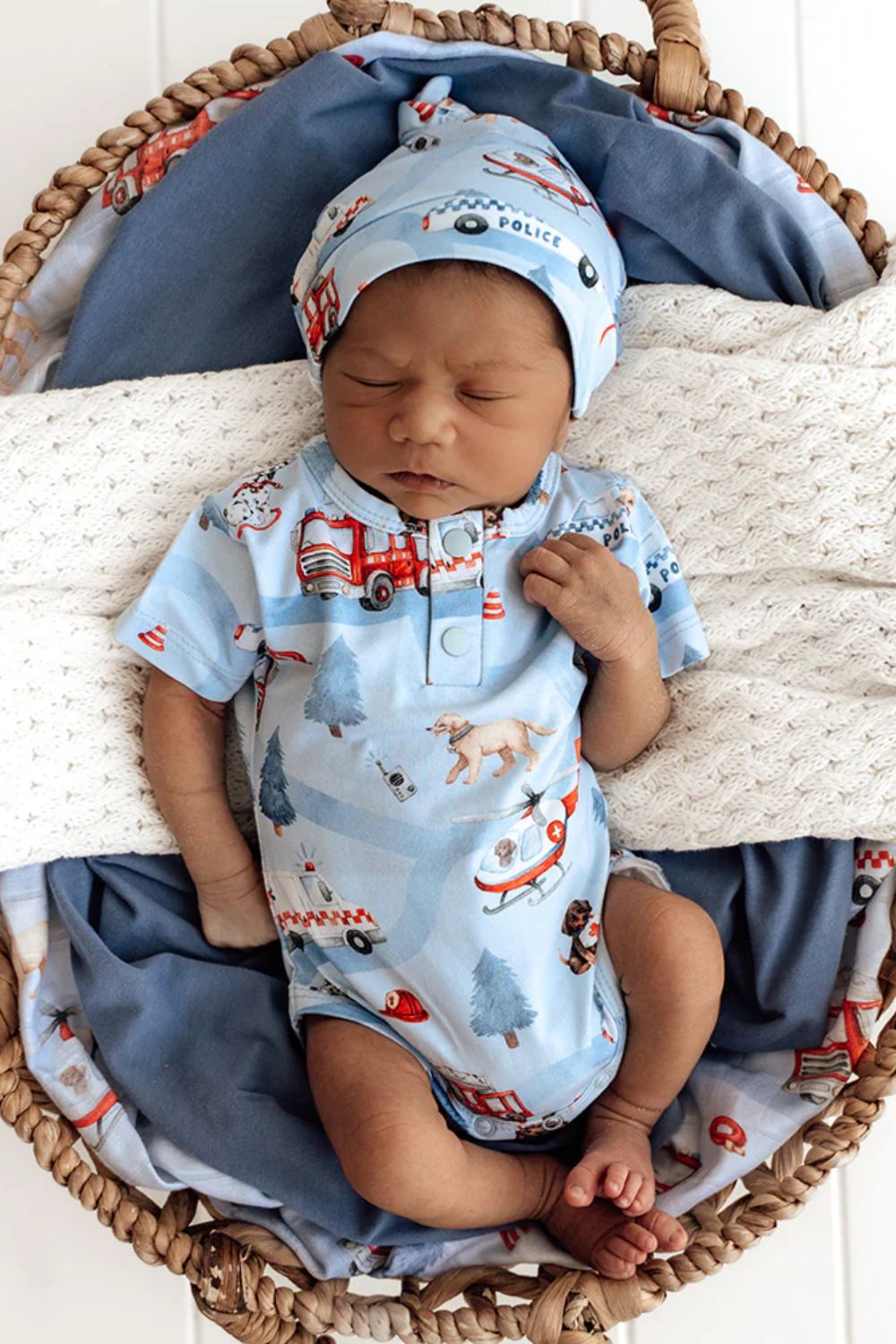 Snuggle Hunny To The Rescue Short Sleeve Organic Bodysuit