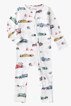 Snuggle Hunny Little Racers Organic Snugglesuit Convertible Romper