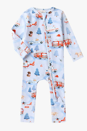 Snuggle Hunny To The Rescue Organic Snugglesuit Convertible Romper