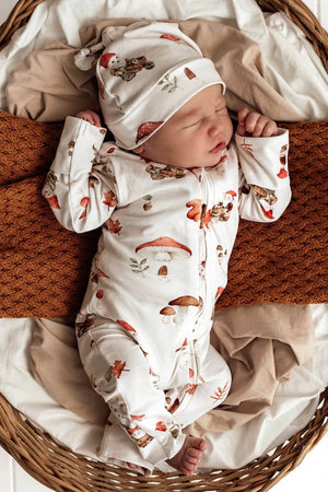 Snuggle Hunny Gnomes Organic Snugglesuit Convertible Romper