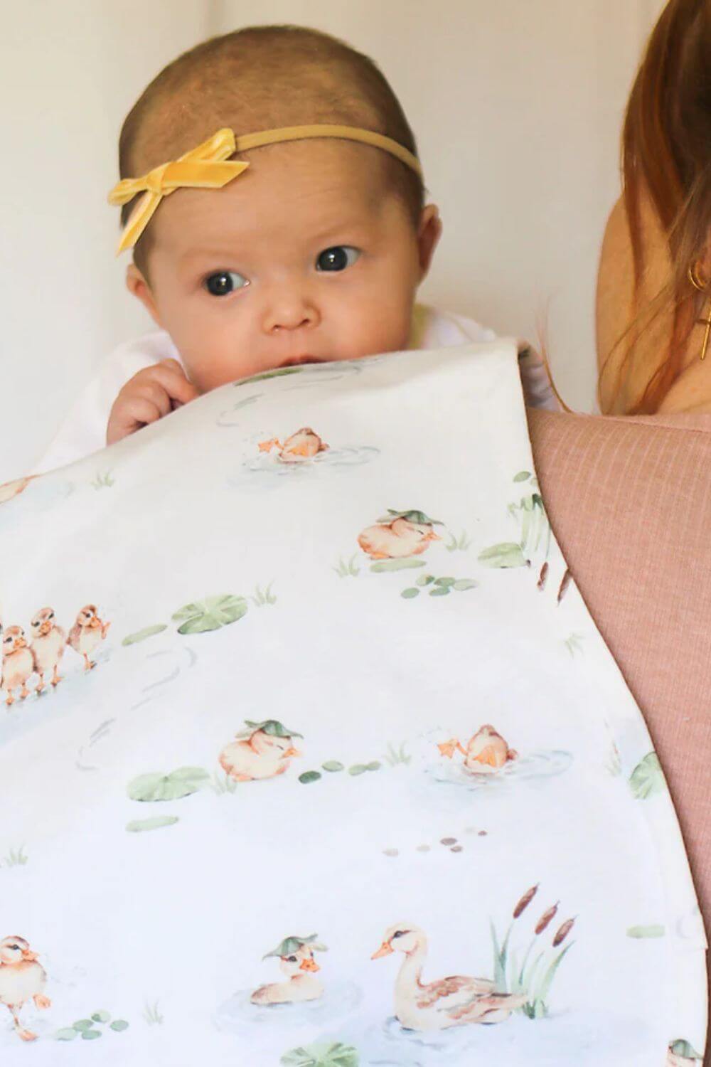 Snuggle Hunny Duck Pond Organic Cotton Burp Cloth