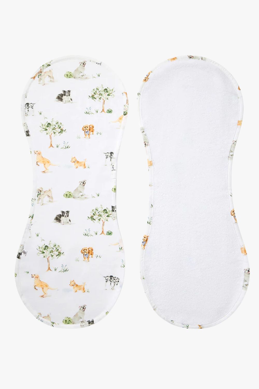 Snuggle Hunny Dog Park Organic Cotton Burp Cloth