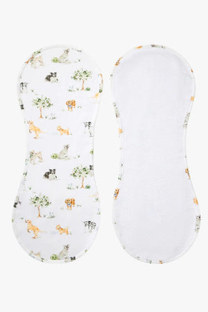 Snuggle Hunny Dog Park Organic Cotton Burp Cloth