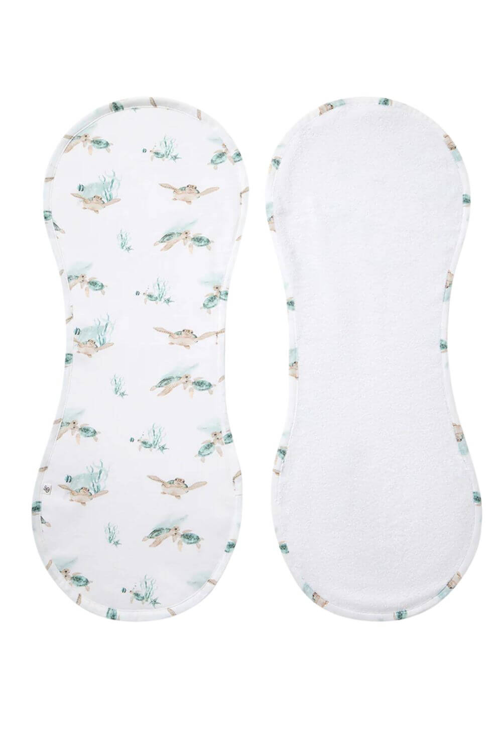 Snuggle Hunny Turtle Organic Cotton Burp Cloth