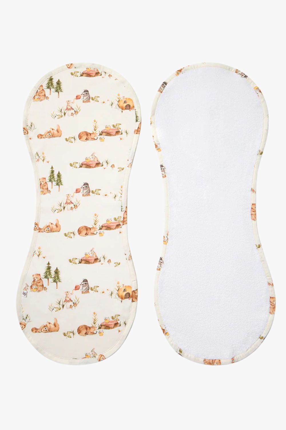 Snuggle Hunny Bears Organic Cotton Burp Cloth