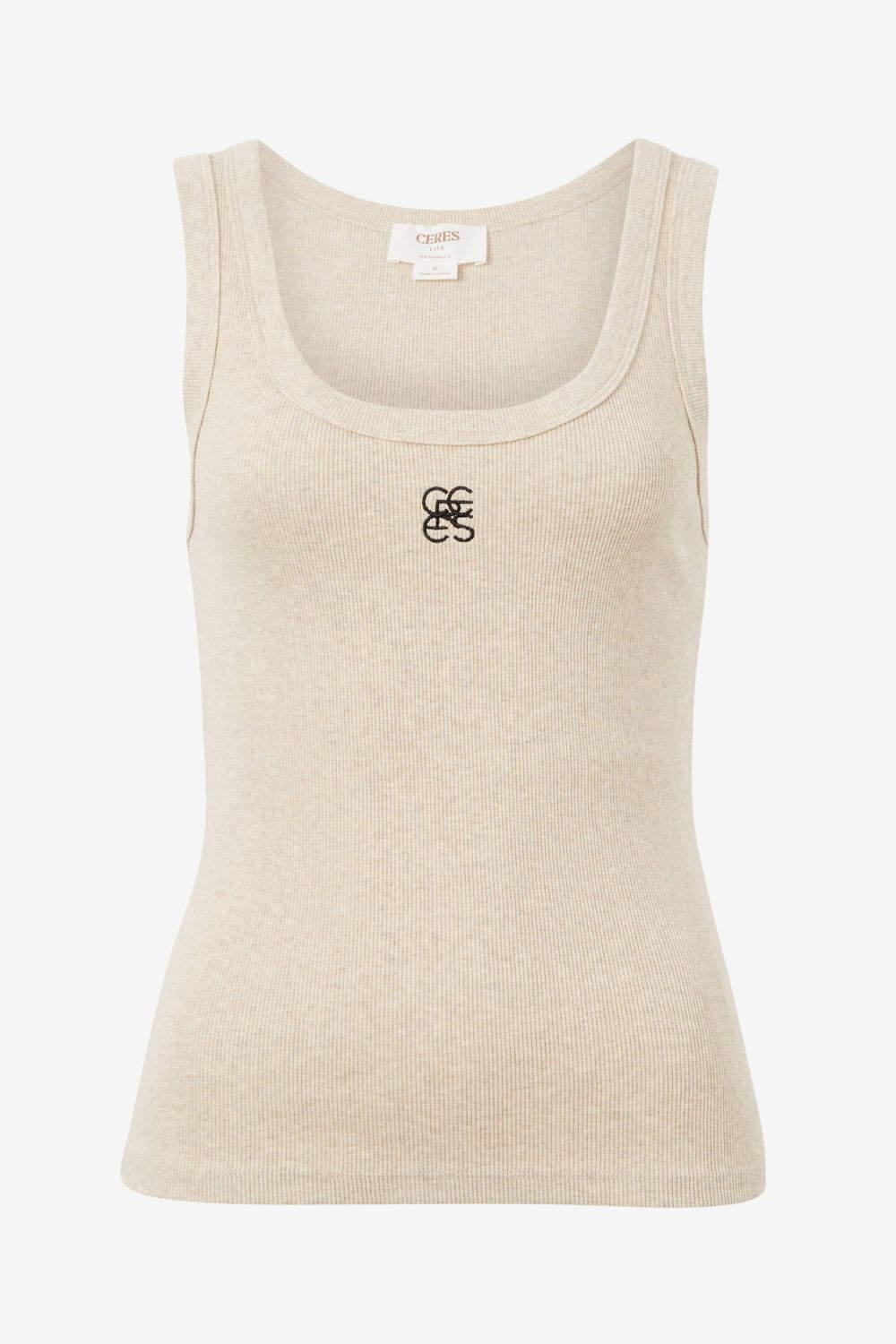 Ceres Life Zoe Contour Rib Scoop Tank