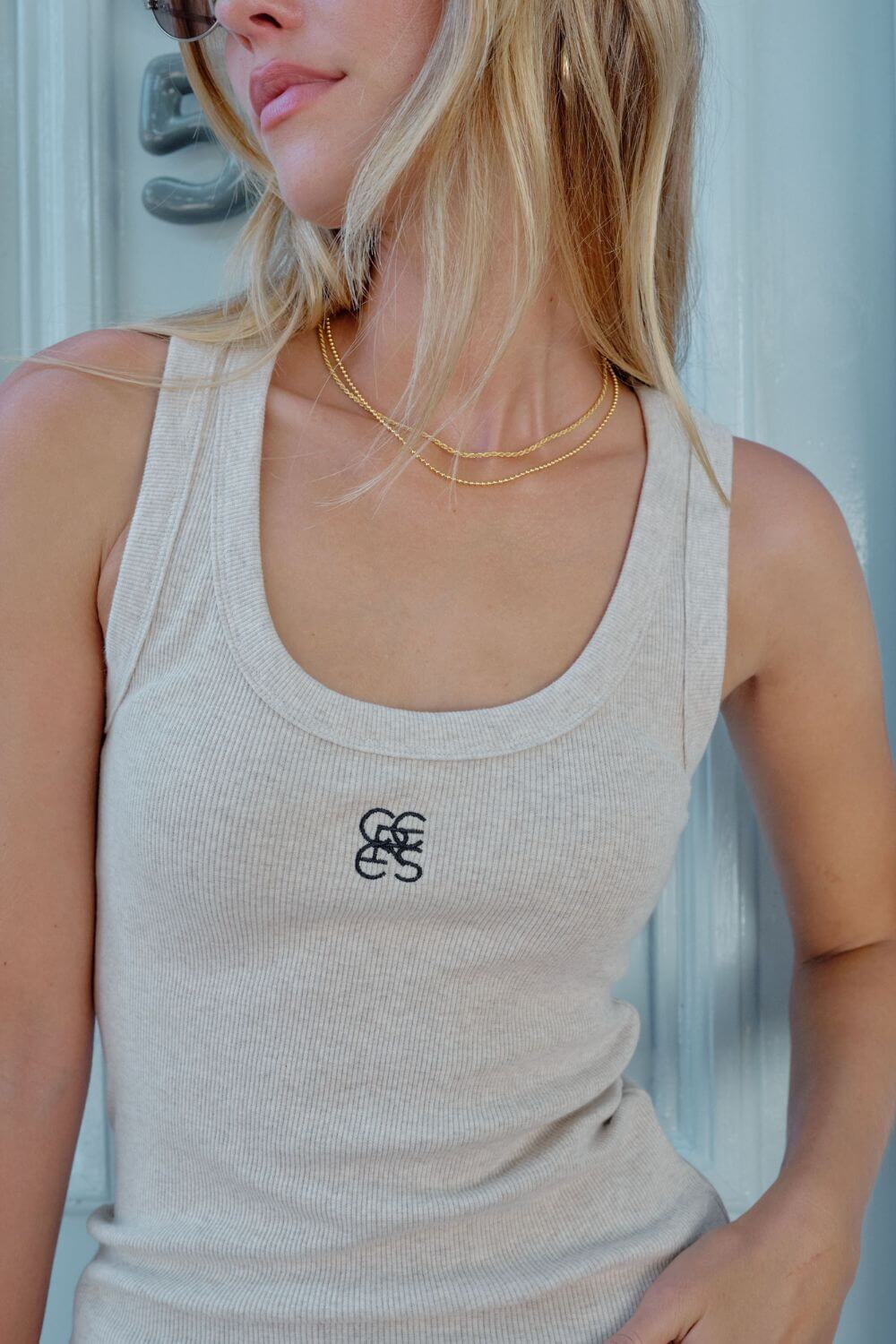 Ceres Life Zoe Contour Rib Scoop Tank