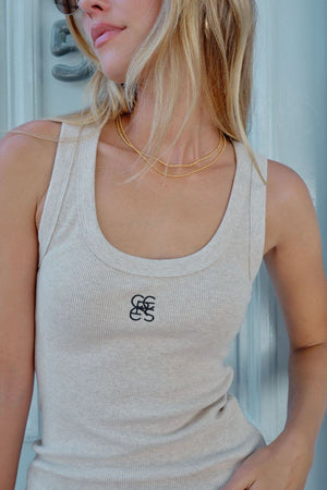 Ceres Life Zoe Contour Rib Scoop Tank