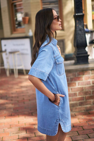 Ceres Life Bonnie Relaxed Shirt Dress
