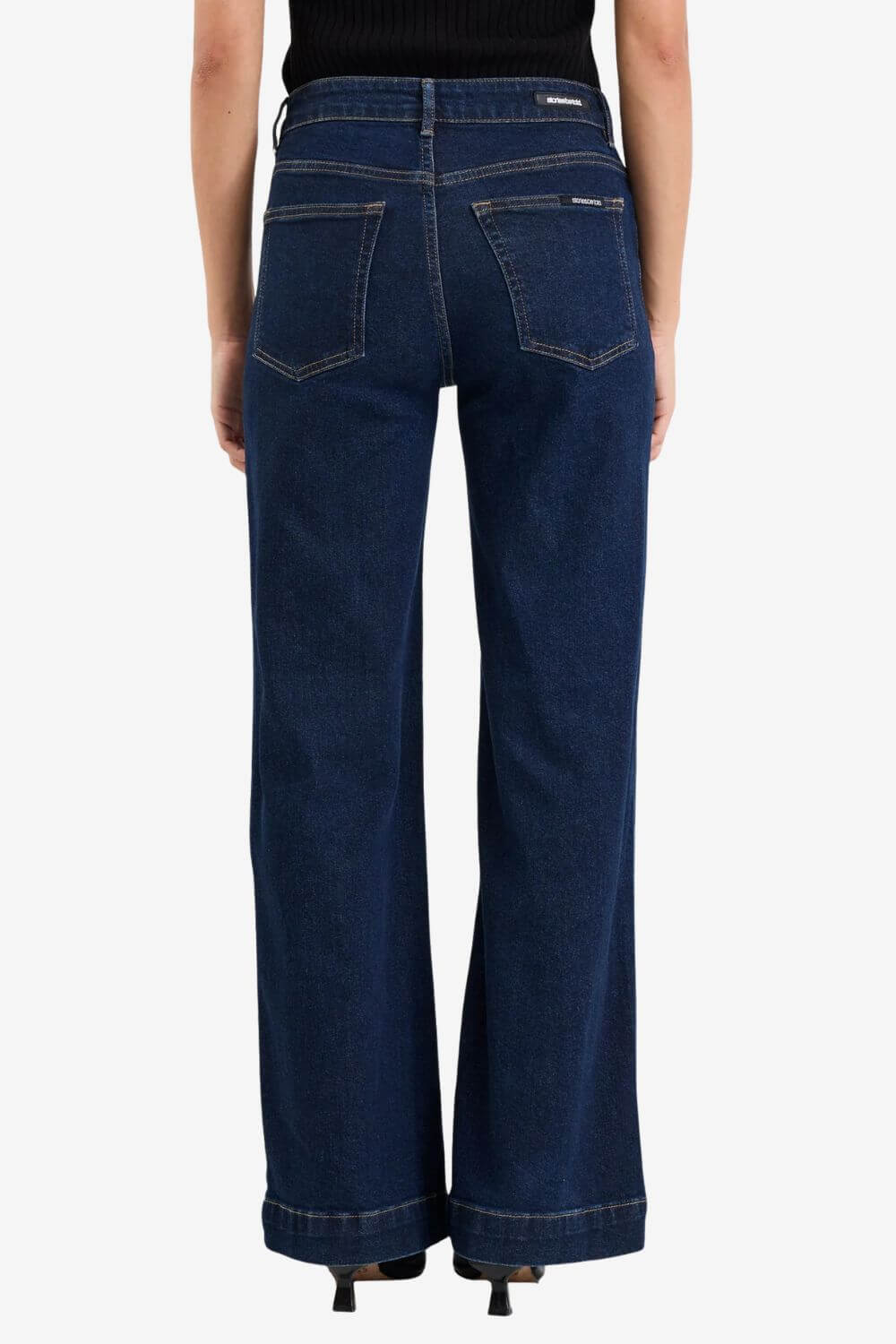 Stories Be Told Concert Mid Rise Wide Leg Pocket Jean