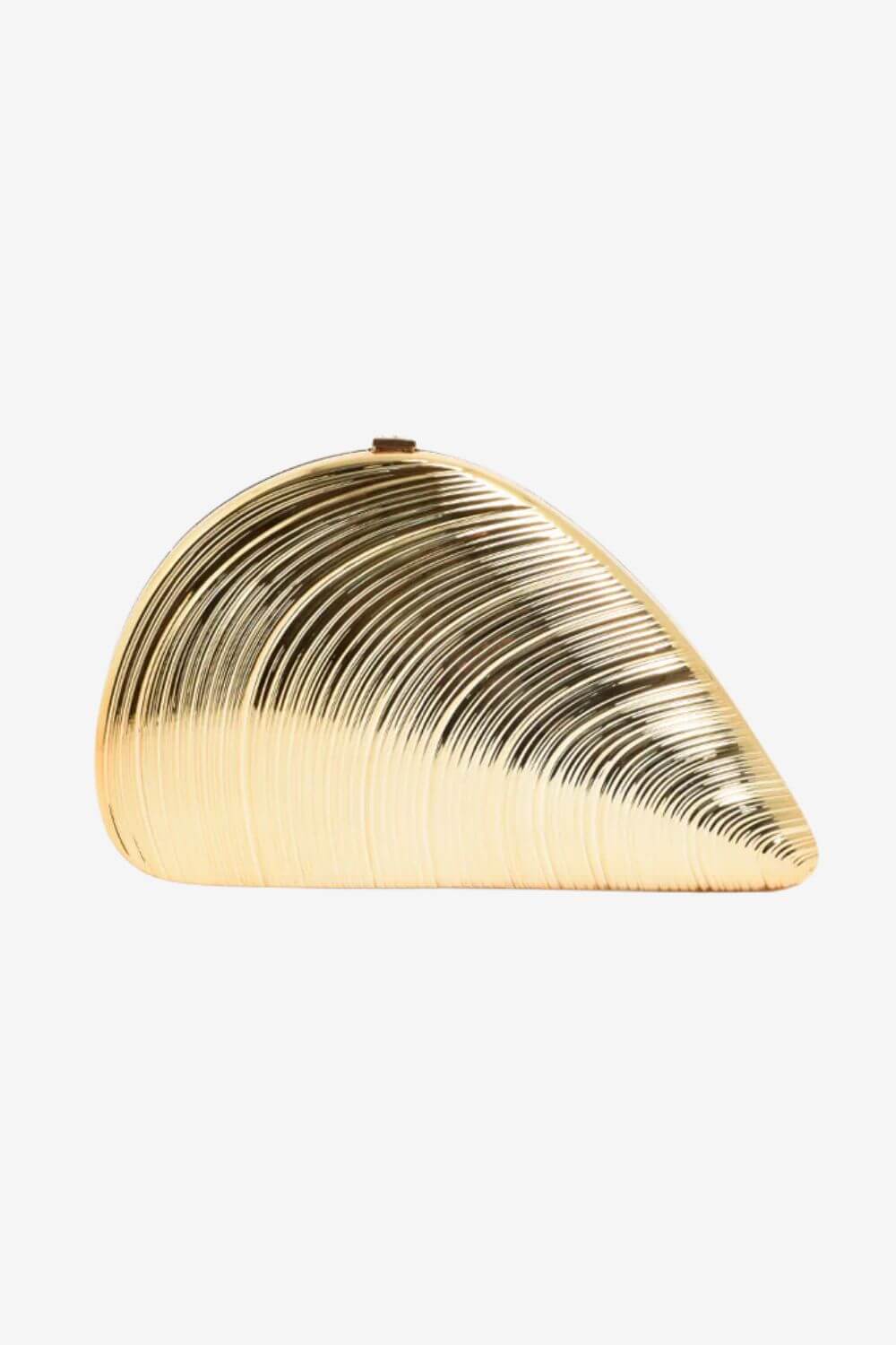 Adorne Metal Shell Clutch