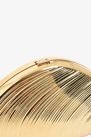 Adorne Metal Shell Clutch