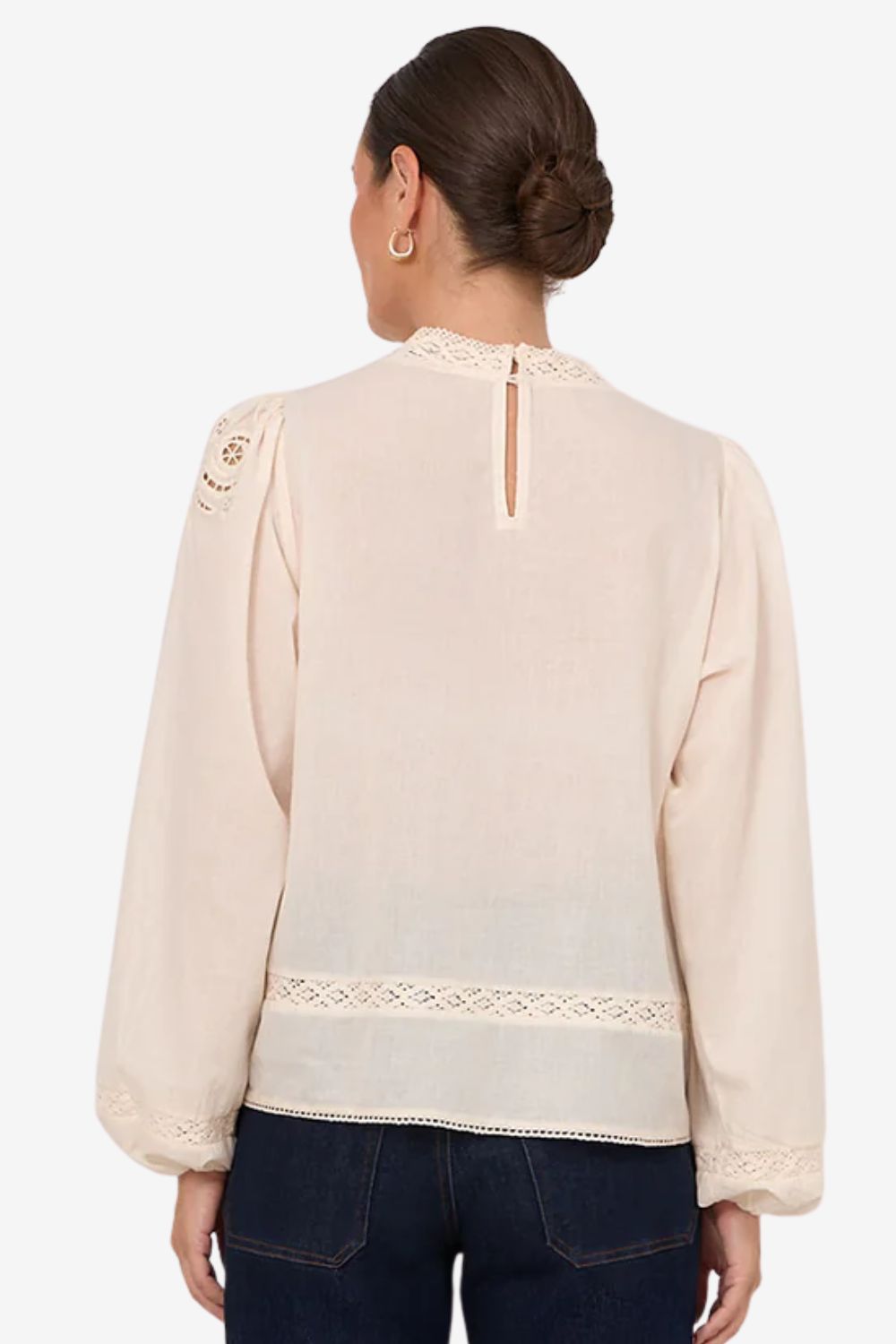 Adorne Lou Cut Out Lace Top