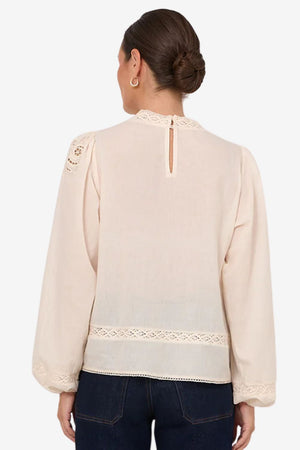 Adorne Lou Cut Out Lace Top