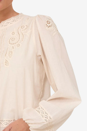 Adorne Lou Cut Out Lace Top