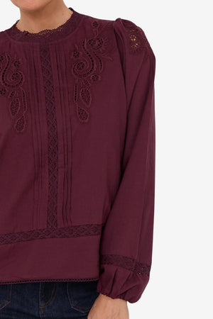 Adorne Lou Cut Out Lace Top