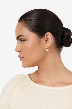 Adorne Freshwater Pearl Mini Hoops