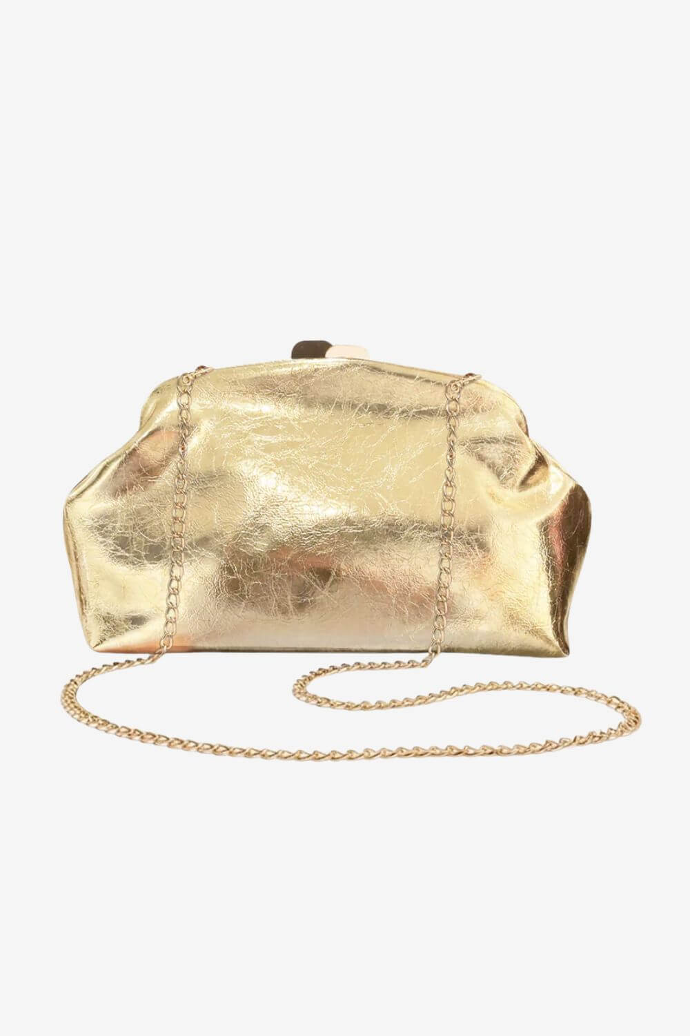 Adorne Archer Metallic Event Clutch