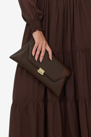 Adorne Rona Clasp Front Clutch