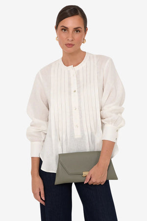Adorne Rona Clasp Front Clutch