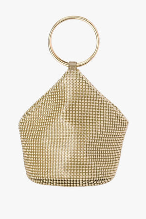 Olga Berg Bianca Ball Mesh Handle Bag