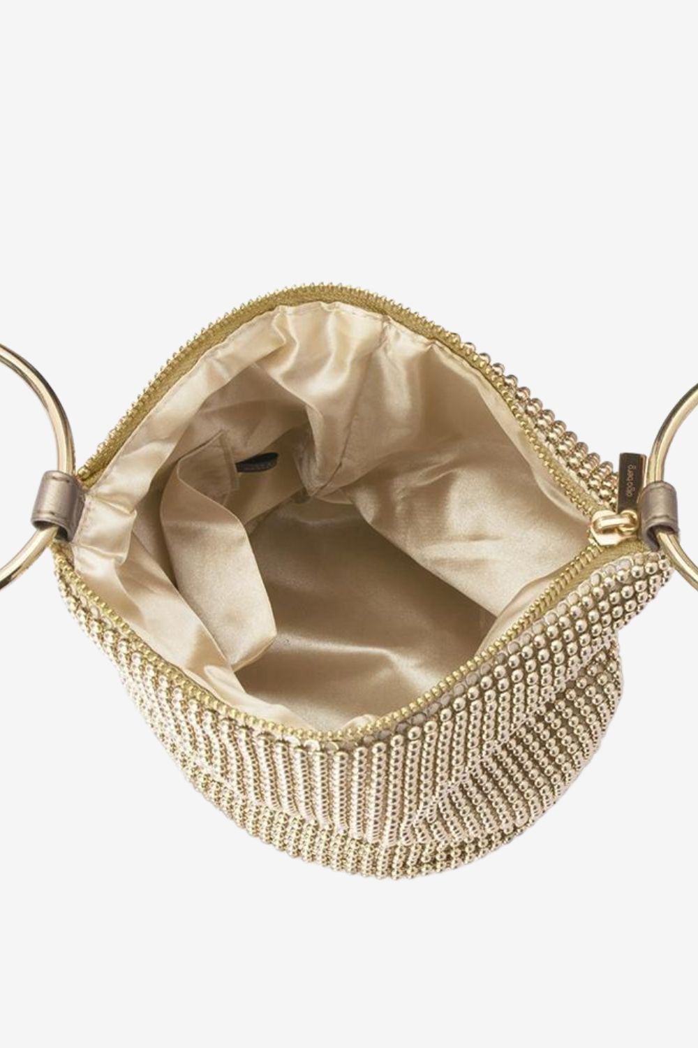 Olga Berg Bianca Ball Mesh Handle Bag