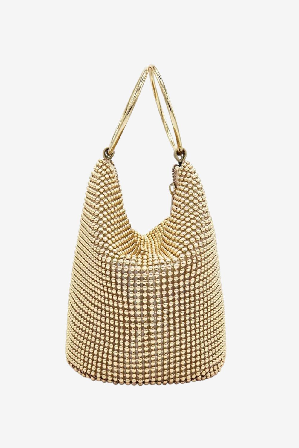 Olga Berg Bianca Ball Mesh Handle Bag