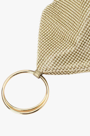 Olga Berg Bianca Ball Mesh Handle Bag