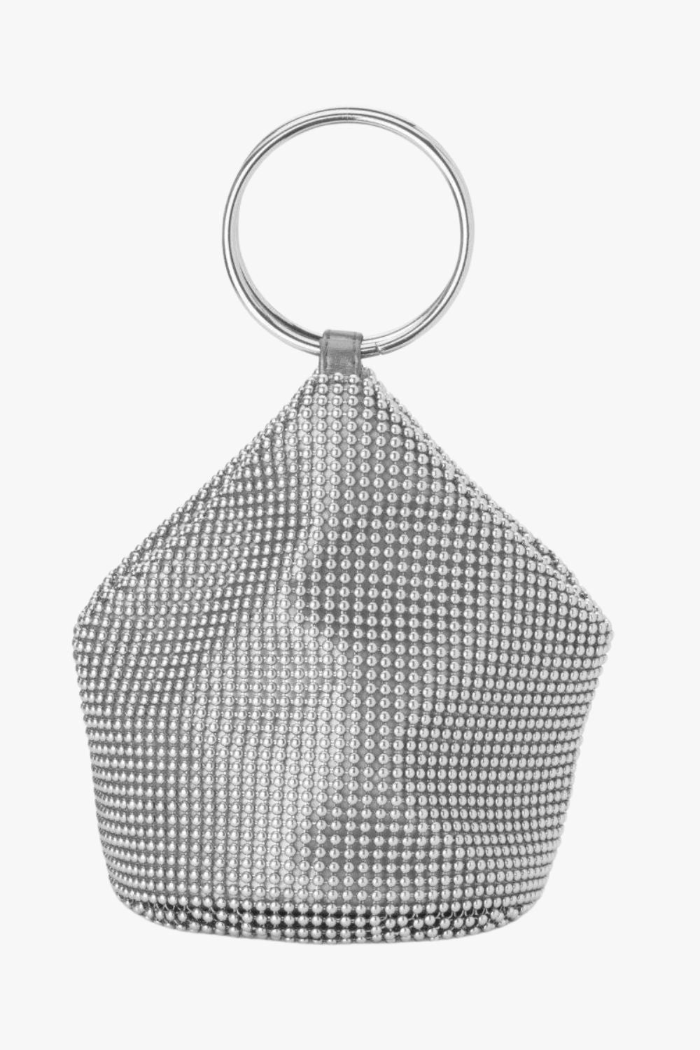 Olga Berg Bianca Ball Mesh Handle Bag