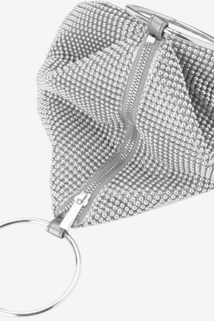 Olga Berg Bianca Ball Mesh Handle Bag