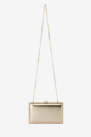 Olga Berg Lucy Metallic Clutch