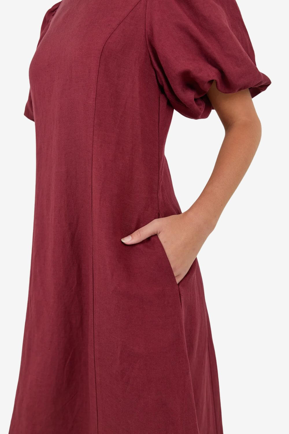 Indulgent Puff Sleeve Relaxed Maxi Dress