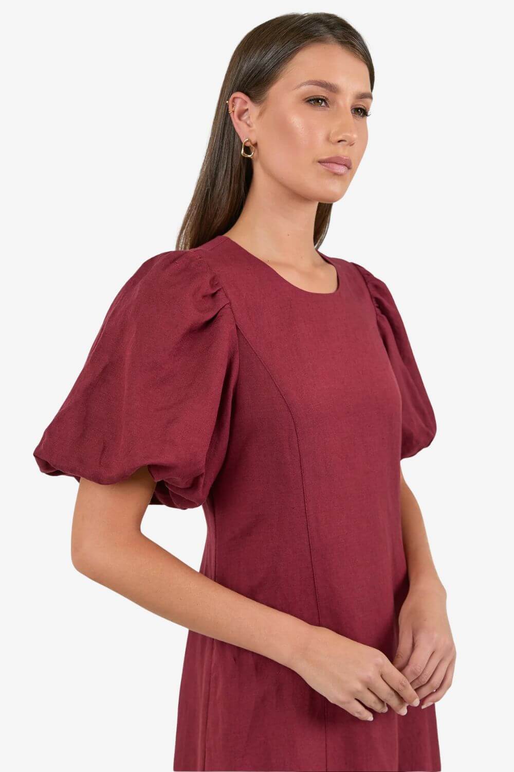 Indulgent Puff Sleeve Relaxed Maxi Dress