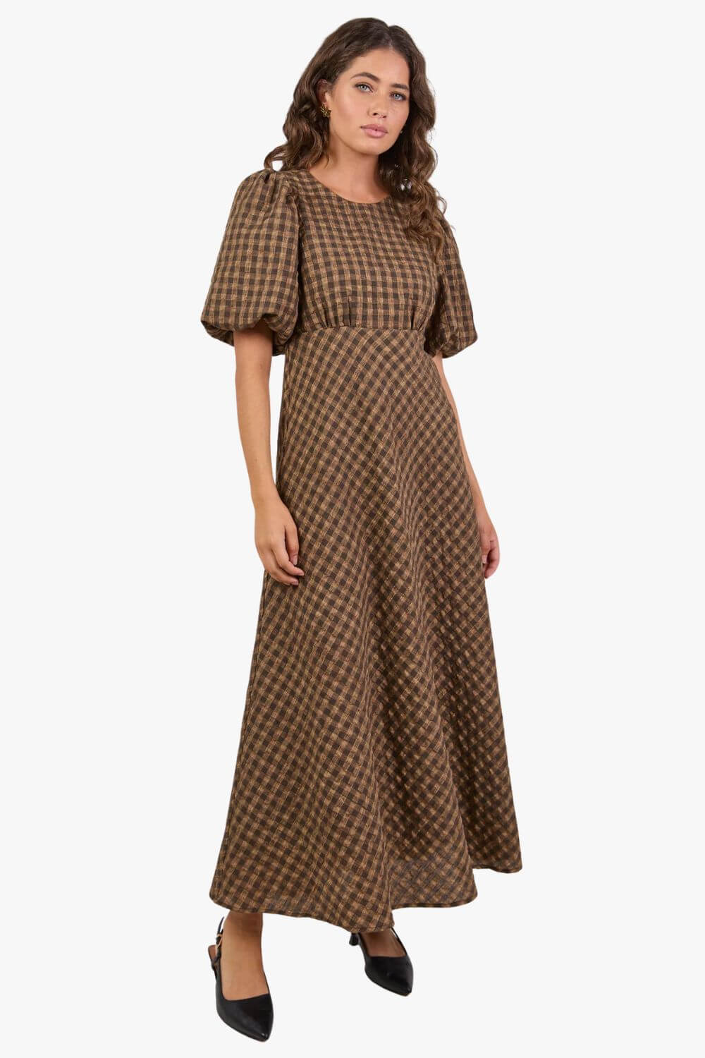Encore Short Sleeve Maxi Dress
