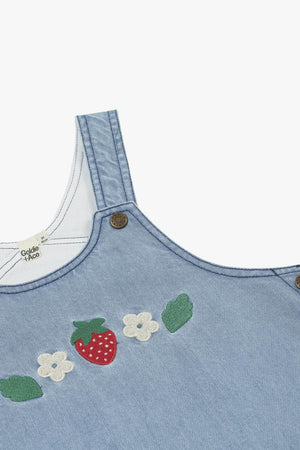 Goldie + Ace Wild Strawberry Pinafore Dress
