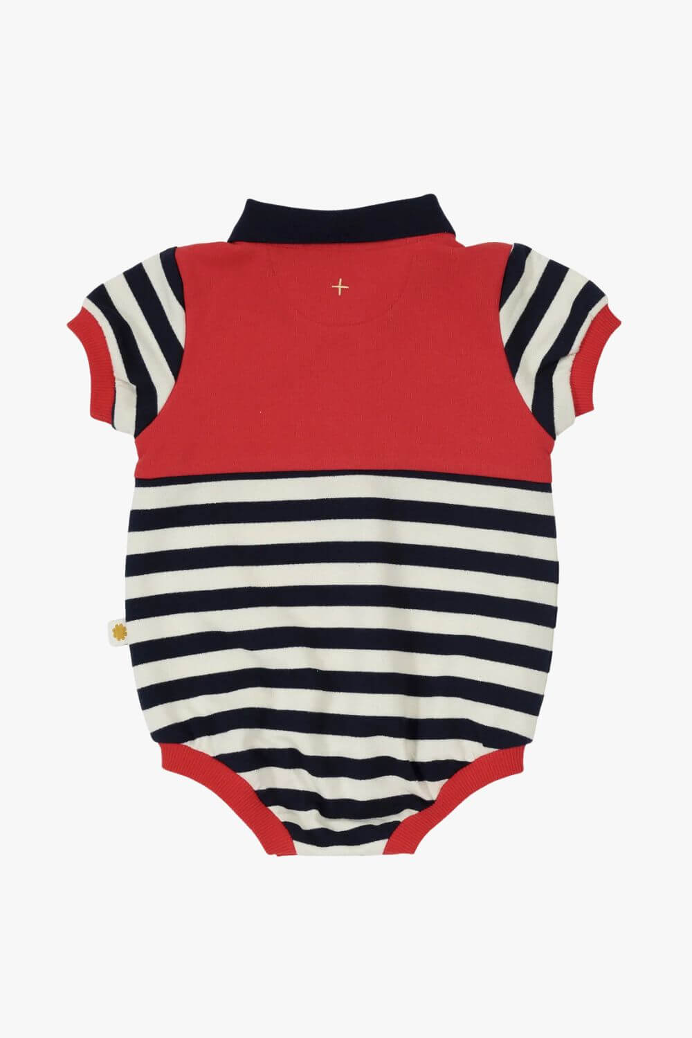 Goldie + Ace Panelled Stripe Polo Romper