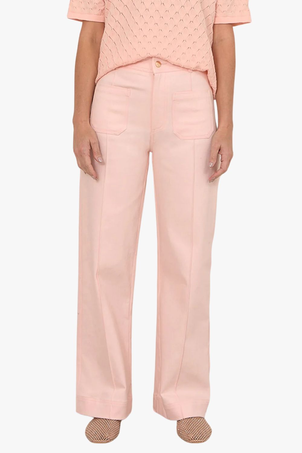 Adorne Rosalie Patch Pocket Denim Pant