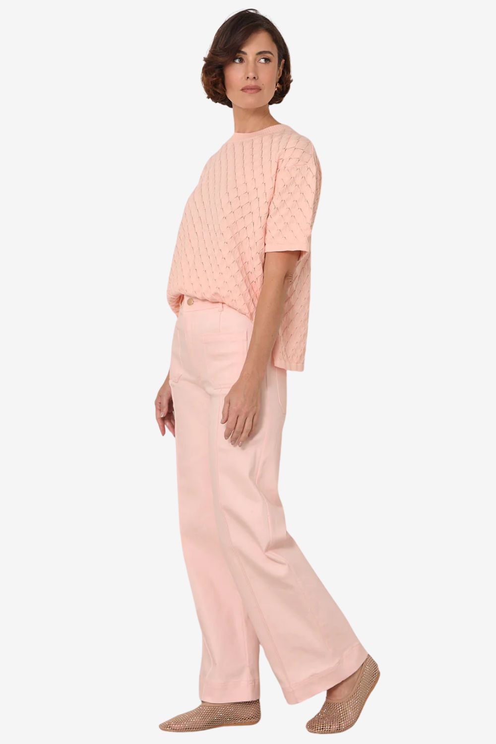 Adorne Rosalie Patch Pocket Denim Pant