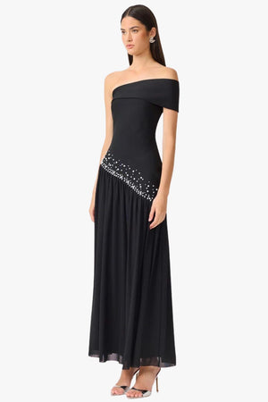Elliatt Natasia Off The Shoulder Gown Black S