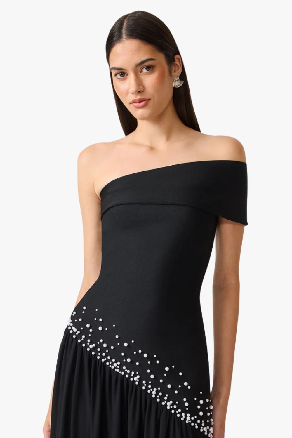 Elliatt Natasia Off The Shoulder Gown Black S