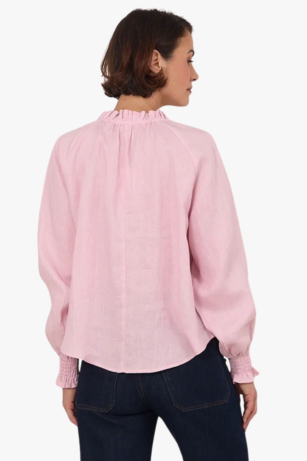 Adorne Adelaide Long Sleeve Linen Top